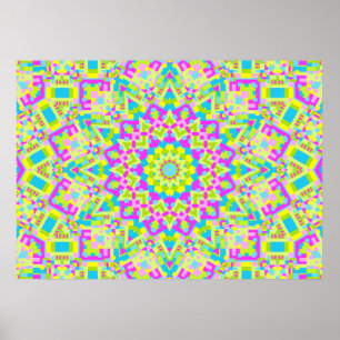 Colourful Kaleidoscope 02 Poster
