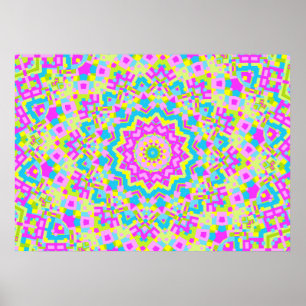 Colourful Kaleidoscope 04 Poster