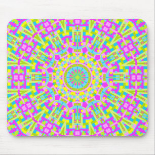 Colourful Kaleidoscope 05 Mouse Mat