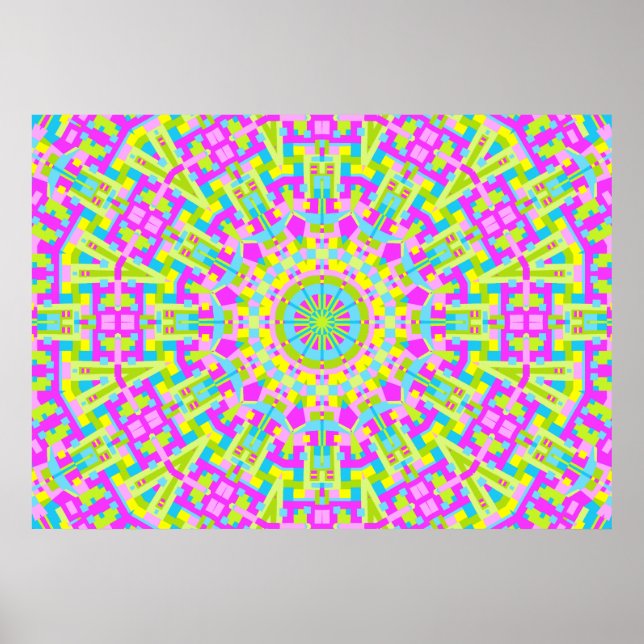 Colourful Kaleidoscope 05 Poster (Front)