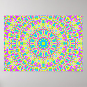 Colourful Kaleidoscope 06 Poster