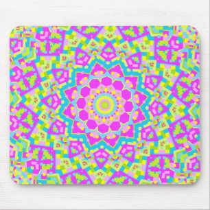 Colourful Kaleidoscope 09 Mouse Mat