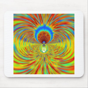 Colourful Kaleidoscope Art Print Mouse Mat
