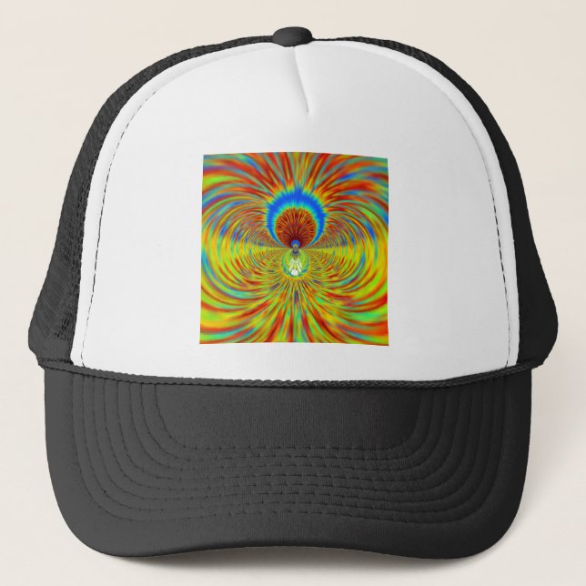 Colourful Kaleidoscope Art Print Trucker Hat (Front)