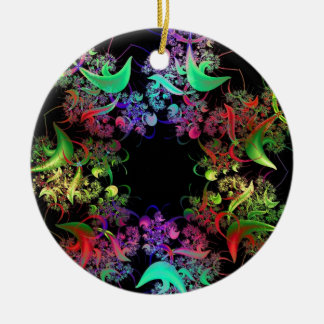 Colourful Kaleidoscope Design Fractal Art Gifts Ceramic Tree Decoration