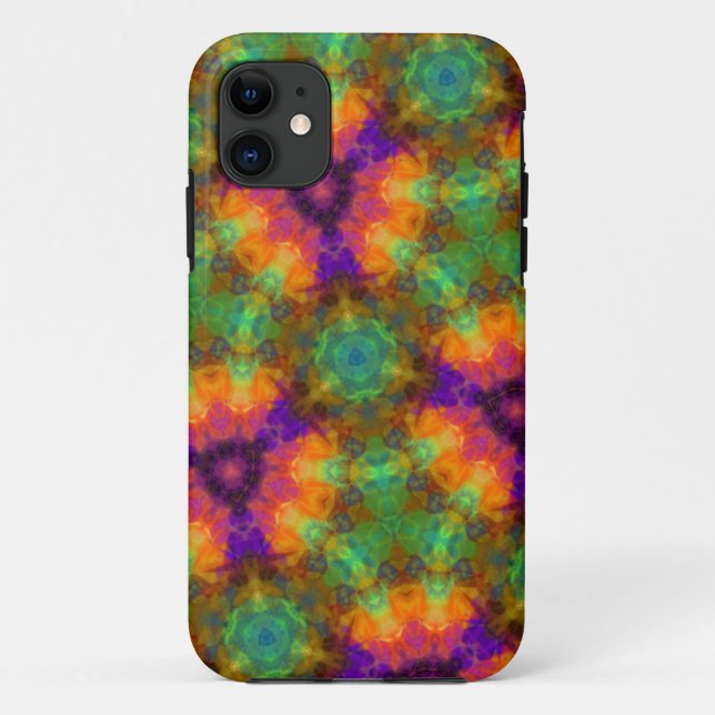 Colourful Kaleidoscope Geometric Pattern Case-Mate iPhone Case (Back)