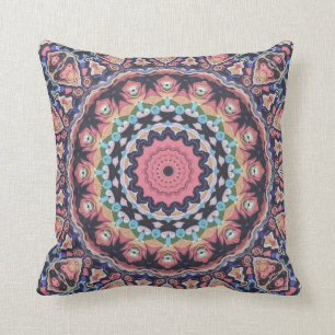 Colourful Kaleidoscope Mandala Cushion
