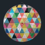 Colourful Kaleidoscope Patterned Dartboard<br><div class="desc">Channel your inner child with this Colourful Geometric Kaleidoscope Patterned Dartboard! The design is reminiscent of looking at a box of crayons--the big kind with the sharpener in the back! It's like a dream come true because there's not a broken tip in the bunch! This design contains a kaleidoscope of...</div>