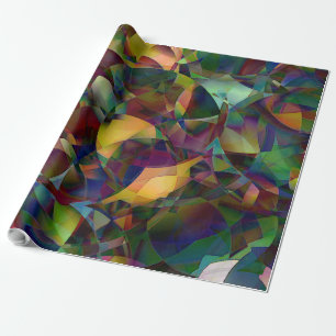 Colourful, Kaleidoscopic Abstract Art Wrapping Paper