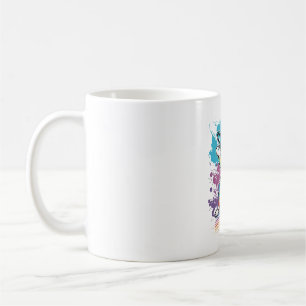 Colourful Kawaii Dancing Boston Terrier Coffee Mug