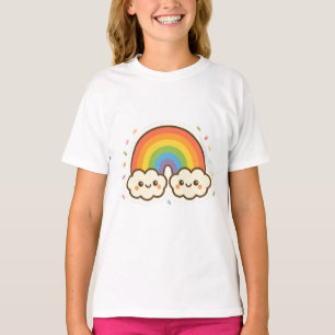 Colourful Kawaii Rainbow Pride T-Shirt