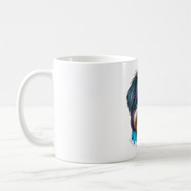 Colourful Kawaii Shorkie Nerd  2 Coffee Mug (Left)