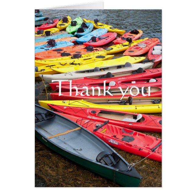 Colourful Kayaks, Thank you (Front)