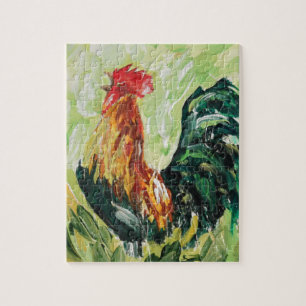 Colourful Keith the RoosterRooster Jigsaw Puzzle