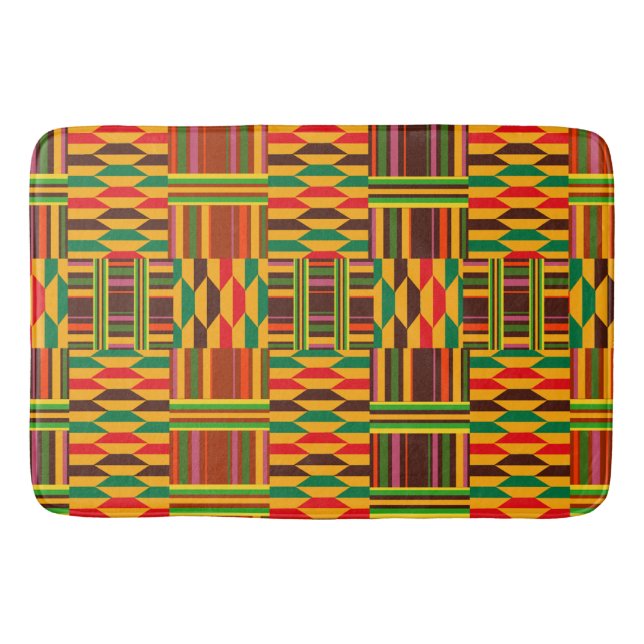 Colourful Kente Bath Mat (Front)