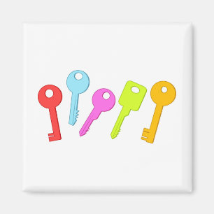 Colourful Keys Magnet