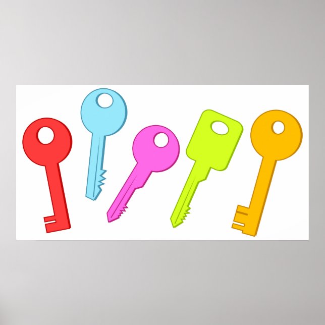 Colourful Keys Poster (Front)