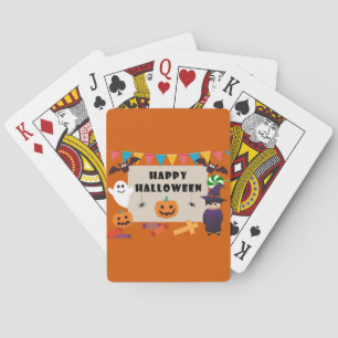 Colourful Kids Costume Halloween Party Playing Cards