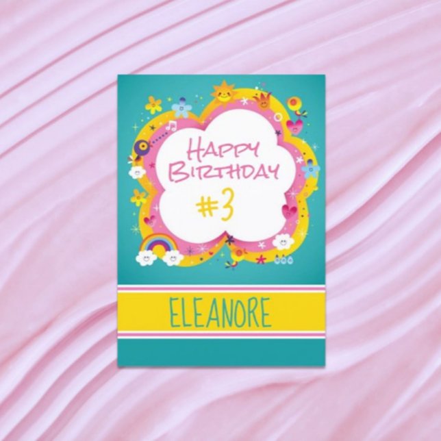 Colourful Kid's Custom Birthday  Card (Creator Uploaded)