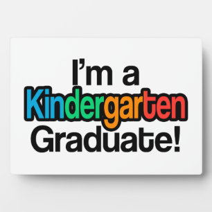 Colourful Kids Graduation Kindergarten Graduate Plaque