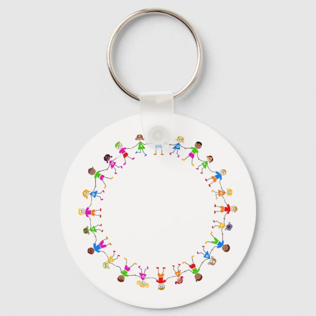 Colourful Kids Key Ring (Front)