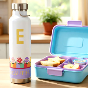 Colourful Kids Own Quote Water Bottle