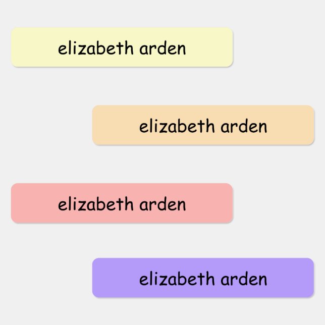 Colourful Kids School Supplies Waterproof Name  (Group)