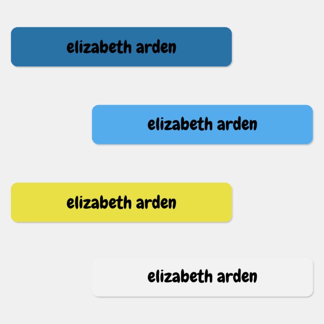 Colourful Kids School Supplies Waterproof Name Tag (Group)