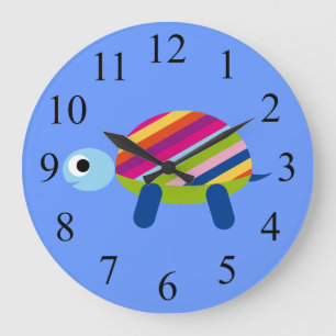 Colourful Kids Turtle Clock
