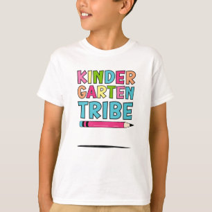 Colourful Kindergarten Tribe – First day of school T-Shirt