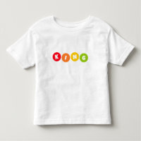 Colourful KING Letters in Bright Circles