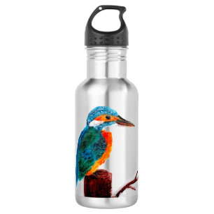Colourful Kingfisher Bird Art 532 Ml Water Bottle