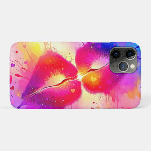 Colourful Kiss Splash Design iPhone 11 Pro Case