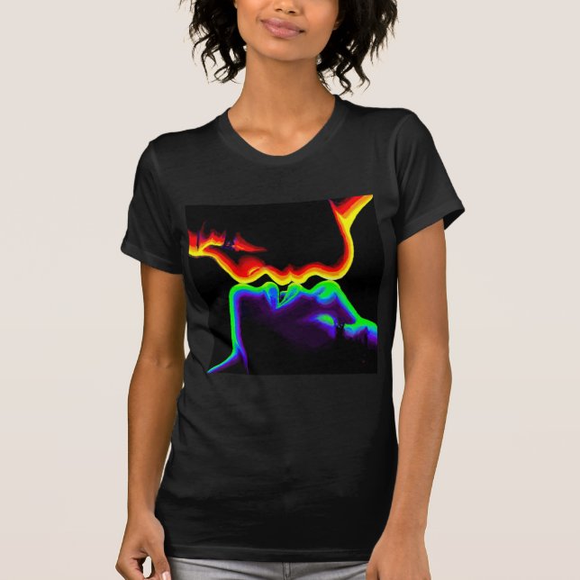 Colourful kiss T-Shirt (Front)