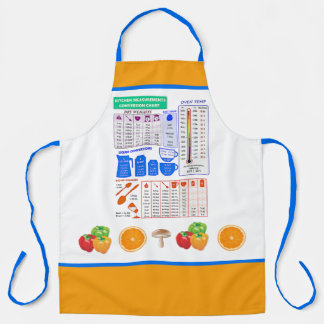 Colourful Kitchen Conversion Chart Apron