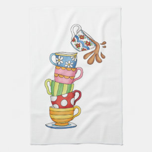 Colourful Kitchen Tea Time Tea Towel