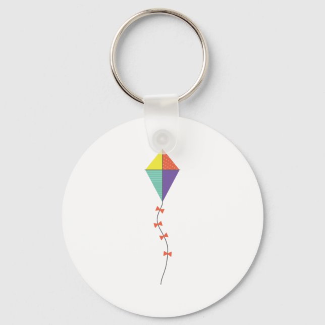 Colourful Kite Key Ring (Front)