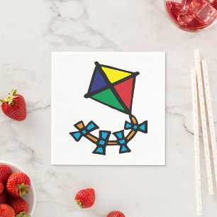 Colourful Kite Napkin
