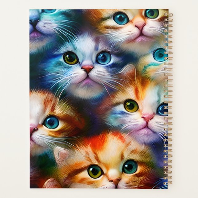 Colourful Kittens Planner (Back)