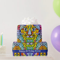 Colourful Kitty Face - Big Text for Kids or Senior