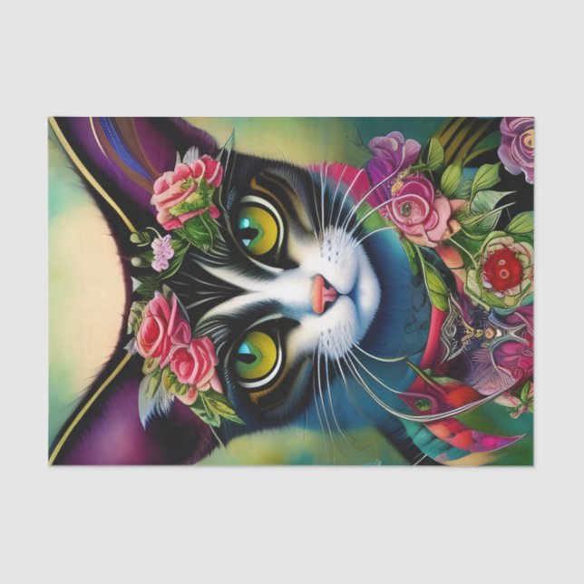 Colourful Kitty Tissue Paper (Front)