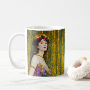 Colourful Klimt Style Collage Portrait of a Woman Coffee Mug