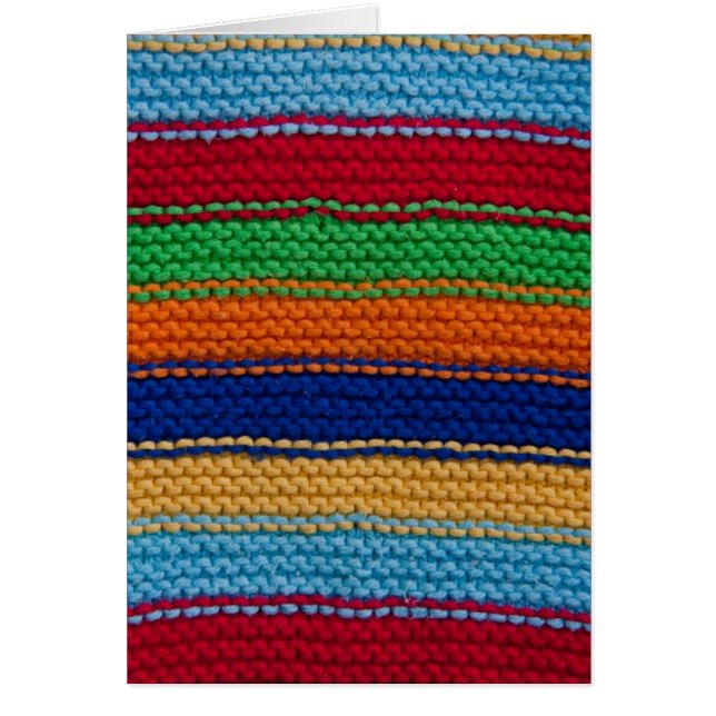 Colourful knitted stripes (Front)