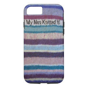 colourful knitted stripes fun retro design iPhone 8/7 case