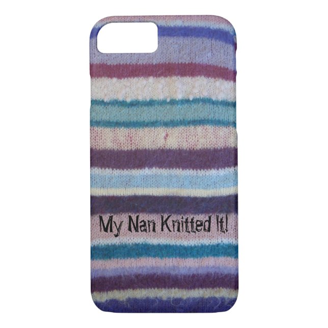 colourful knitted stripes retro design Case-Mate iPhone case (Back)
