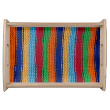 Colourful knitted stripes