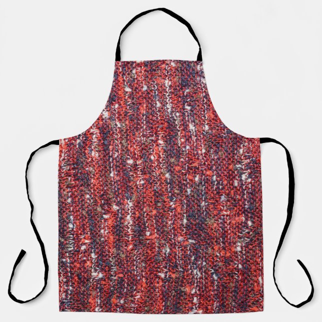 Colourful Knitted Texture: Cosy Background Apron (Front)