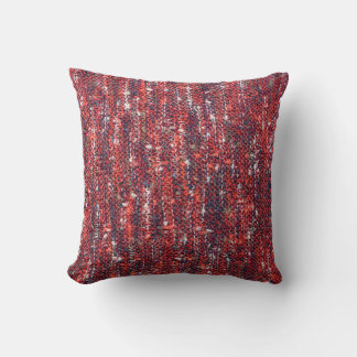 Colourful Knitted Texture: Cosy Background Cushion
