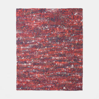 Colourful Knitted Texture: Cosy Background Fleece Blanket