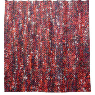 Colourful Knitted Texture: Cosy Background Shower Curtain